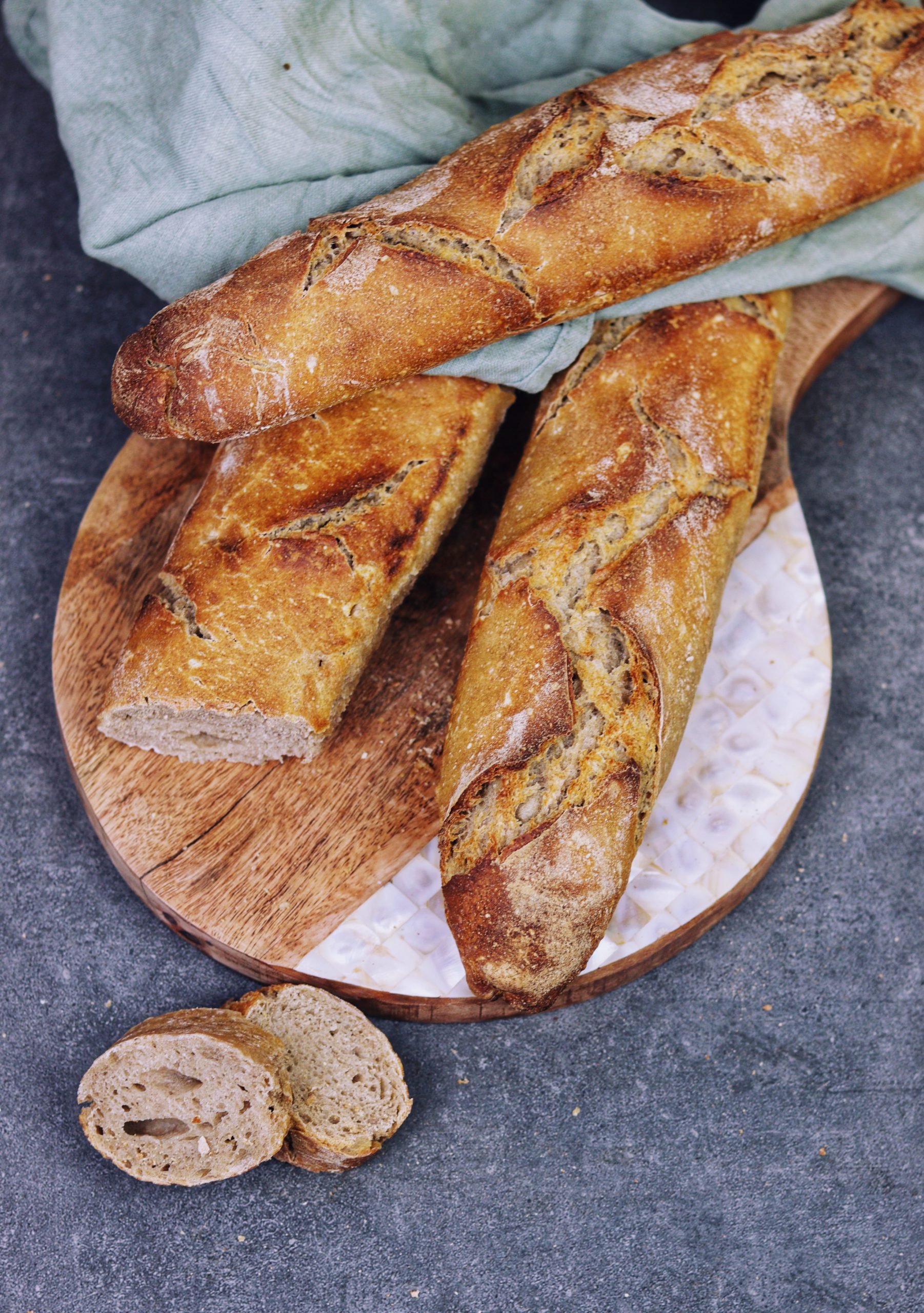 Sauerteig-Baguettes - of leaves &amp; lemons